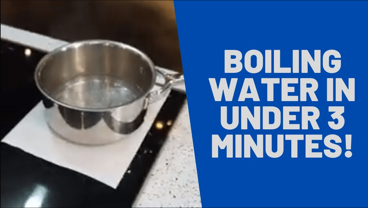 How to Boil Water in Under 3 Minutes! || Induction Cooktops