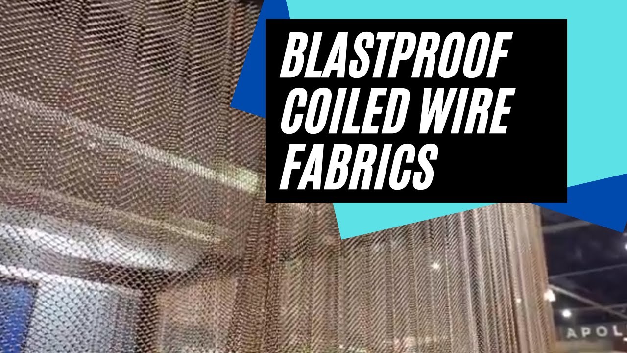 Metal Coiled Wire Fabrics for Interior or Exterior Screening